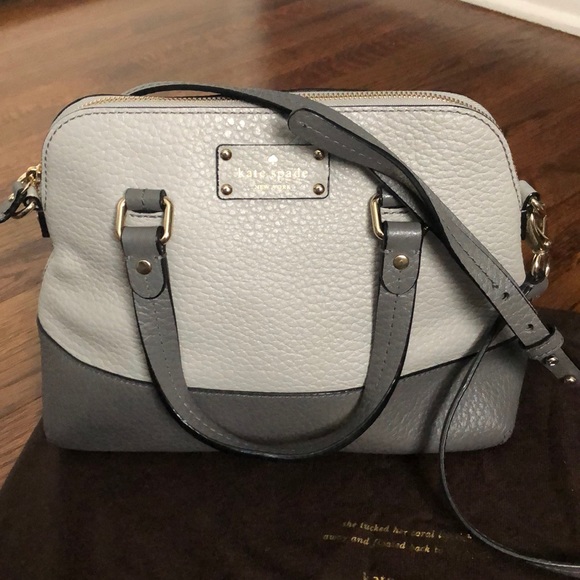 Kate Spade two tone grey Cameron Street Satchel - Picture 4 of 8